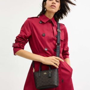 coach city mini tote bag in signature canvas