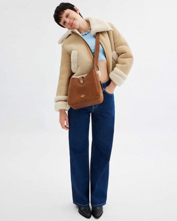 coach hadley convertible crossbody bag in suede