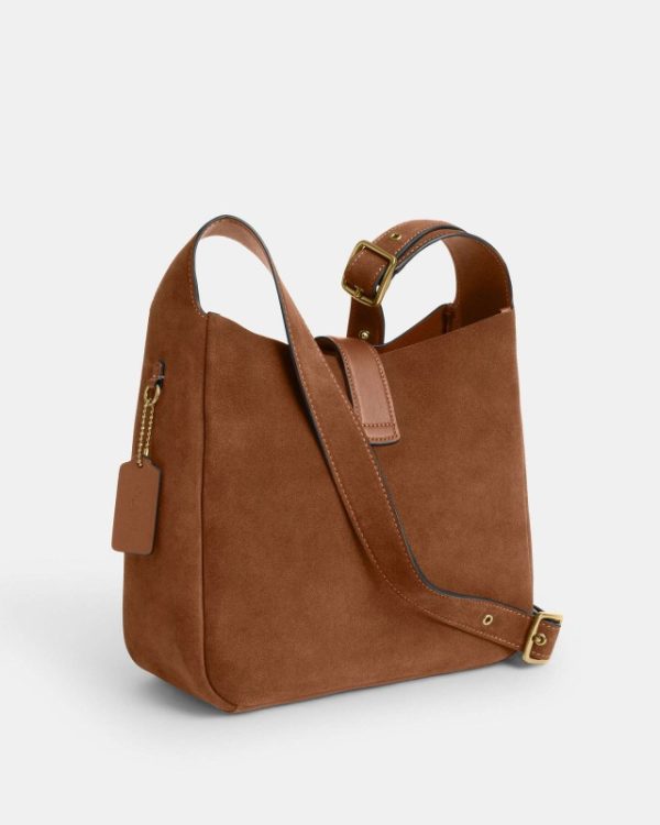 coach hadley convertible crossbody bag in suede