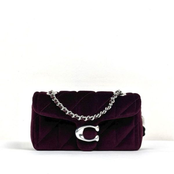 coach tabby shoulder bag 20 with quilting velvet