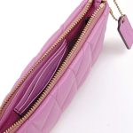 coach pouch bag with quilting