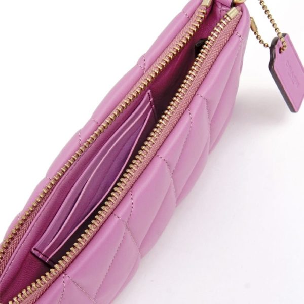 coach pouch bag with quilting