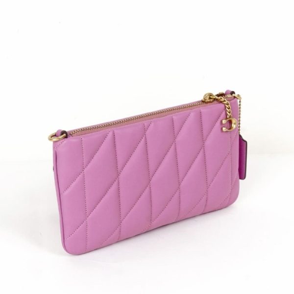 coach pouch bag with quilting