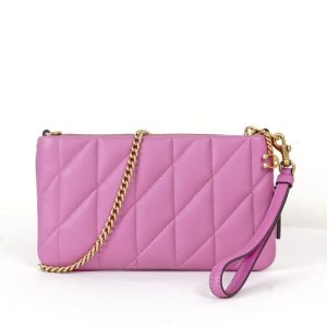 coach pouch bag with quilting