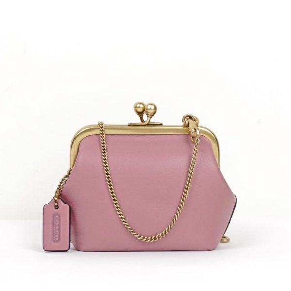 coach kisslock coin purse