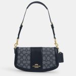 coach andrea shoulder bag in siganture jacquard