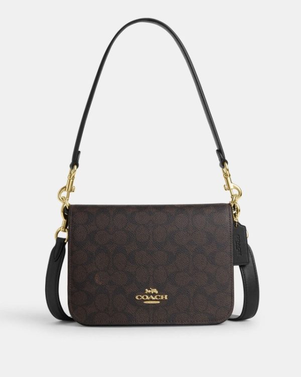 coach quinn bag in signature canvas