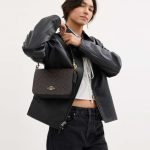 coach quinn bag in signature canvas