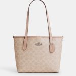 coach small city tote in signature canvas