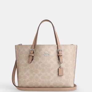 coach mollie tote 25 in signature canvas
