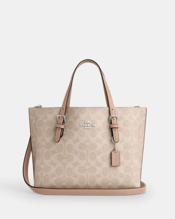 coach mollie tote 25 in signature canvas