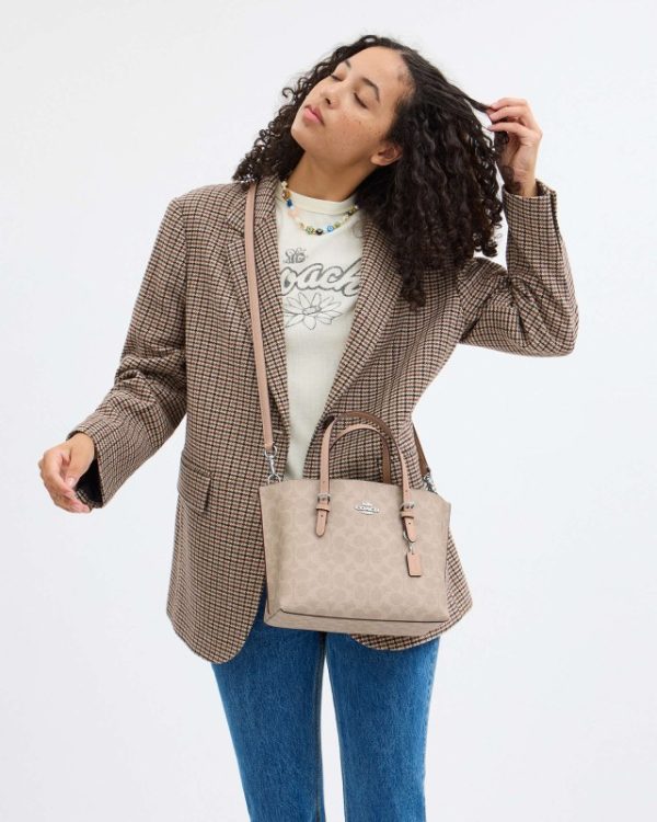 coach mollie tote 25 in signature canvas