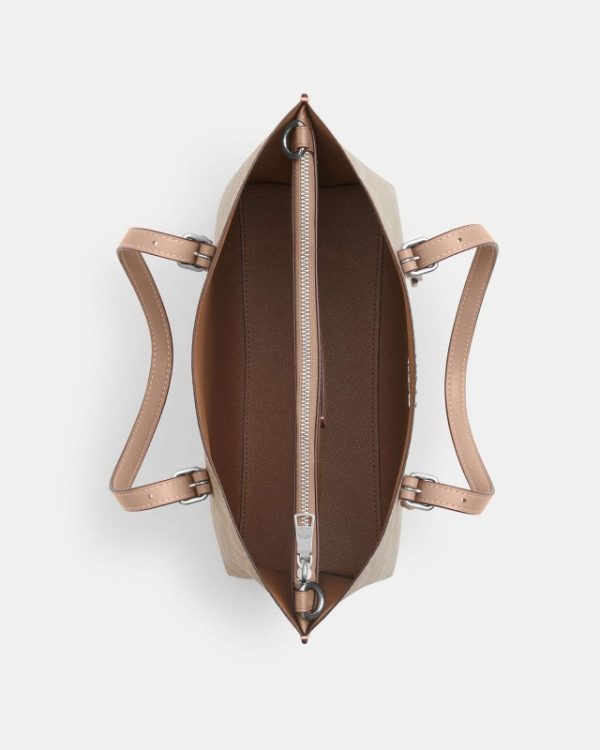 coach mollie tote 25 in signature canvas