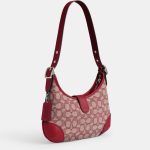 coach hamptons hobo bag in signature textile jacquard