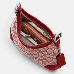 coach hamptons hobo bag in signature textile jacquard