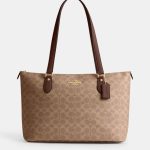 coach gallery tote in signature canvas