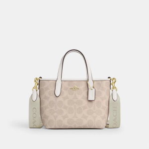 coach city mini tote in signature canvas