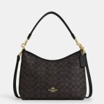 coach laurel shoulder bag in signature canvas