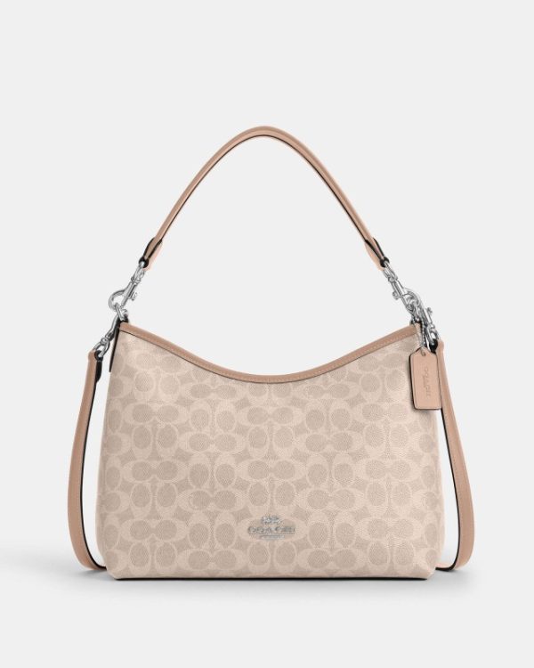coach laurel shoulder bag in signature canvas