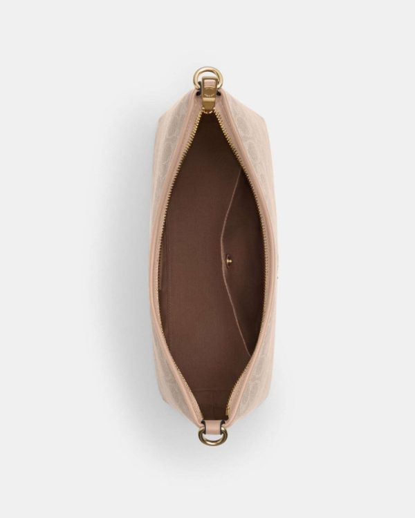 coach laurel shoulder bag in signature canvas