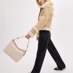 coach laurel shoulder bag in signature canvas