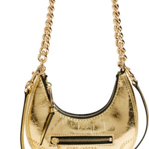 marc jacobs mini crescent metallic crossbody bag