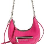 marc jacobs mini crescent crinkle leather crossbody bag