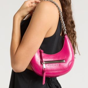 marc jacobs mini crescent crinkle leather crossbody bag
