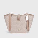 coach tote in signature jacquard