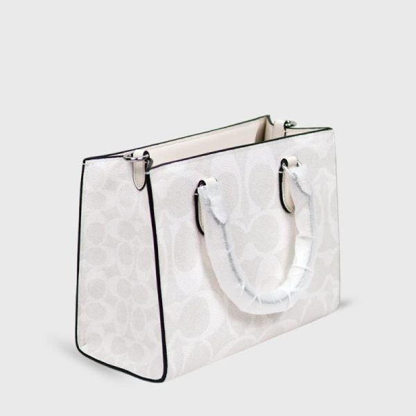 coach maggie small tote bag in signature canvas