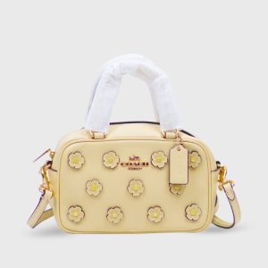 coach satchel floral crossbody