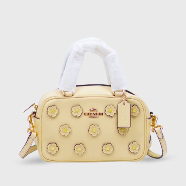 coach satchel floral crossbody