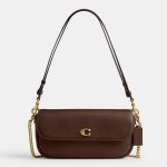 coach brook flap chain bag