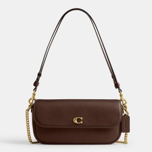 coach brook flap chain bag