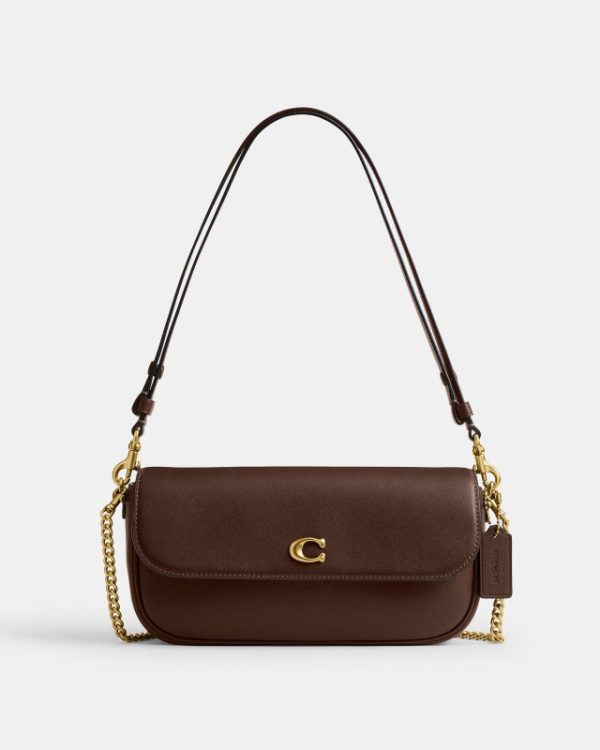 coach brook flap chain bag
