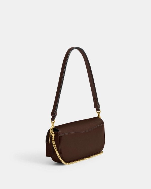 coach brook flap chain bag