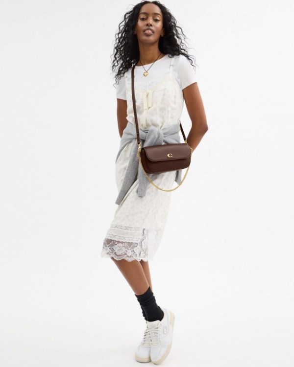 coach brook flap chain bag