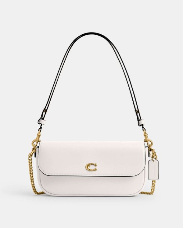 coach brook flap chain bag