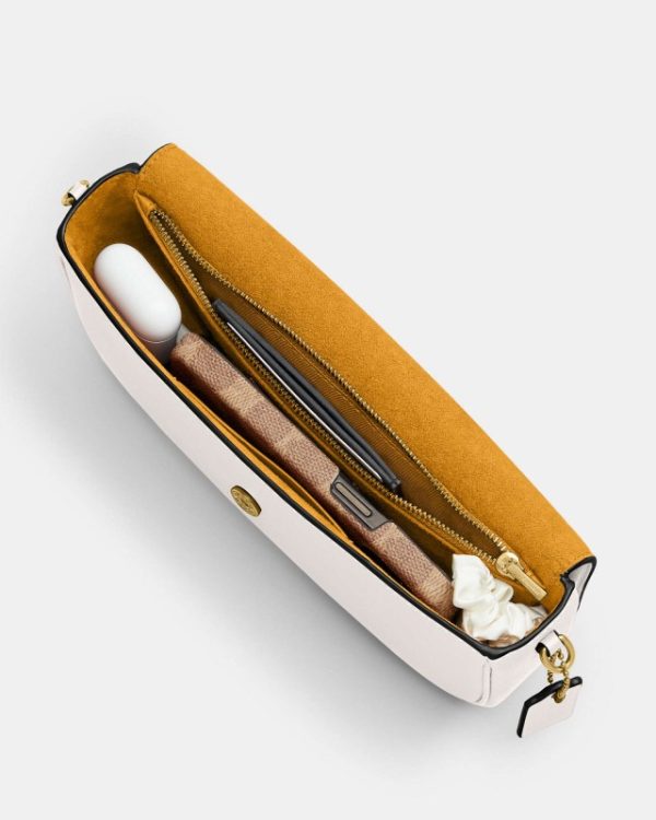 coach brook flap chain bag