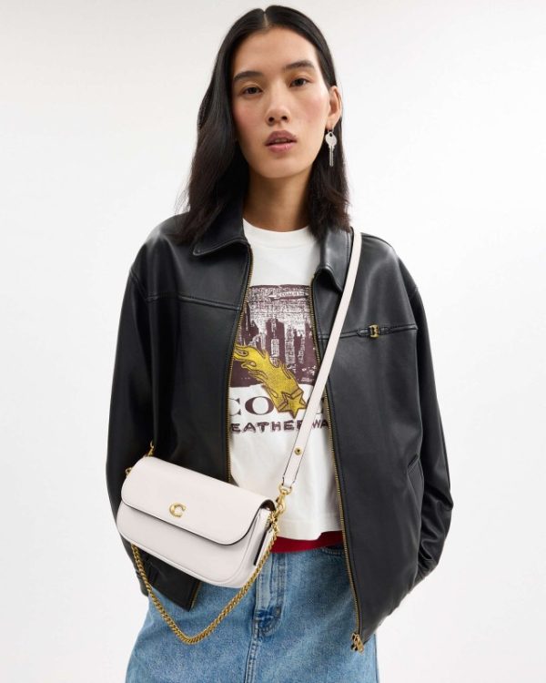 coach brook flap chain bag