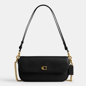 coach brook flap chain bag