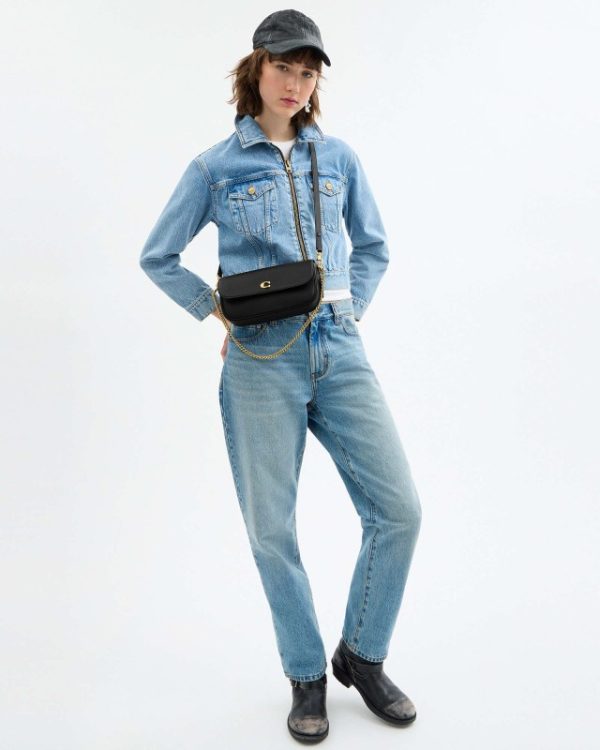 coach brook flap chain bag