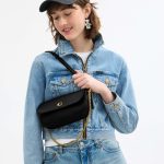 coach brook flap chain bag