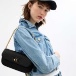 coach brook flap chain bag