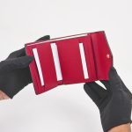 coach mila small flap wallet in signature canvas