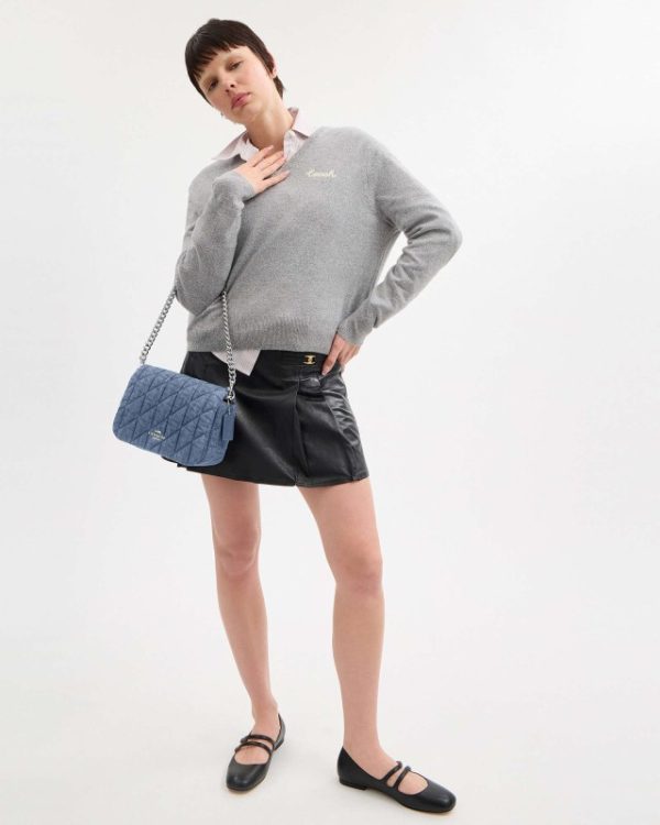 coach quinn bag with quilting