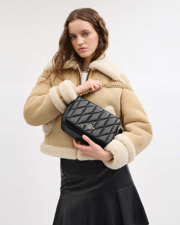 coach quinn bag with quilting