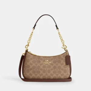 coach teri shoulder bag in signature canvas