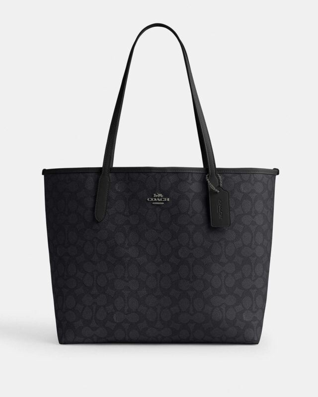 COACH CITY TOTE IN SIGNATURE CANVAS