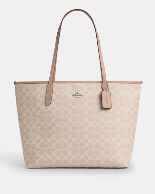coach city tote in signature canvas